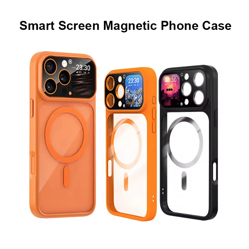 For iPhone 17 16 15 ProMax Protective Case Magnetic Phone Case Dynamic Wallpape AI Recording Real-time Transcription Translation