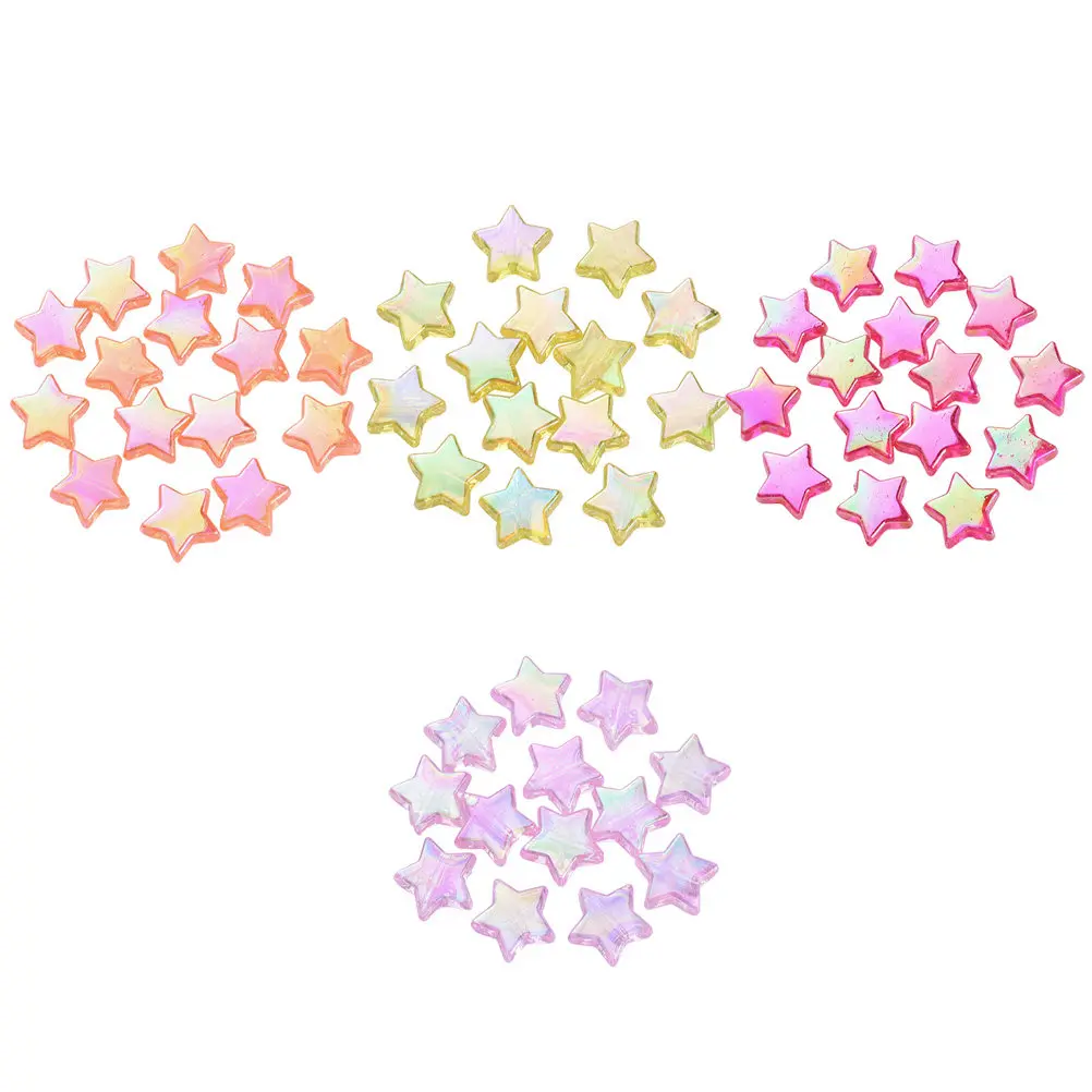 

DIY Loose Beads Star Design Acrylic Spacer Beads for Jewelry Making Necklace Bracelet Earrings Craft Decor Romantic Fashion