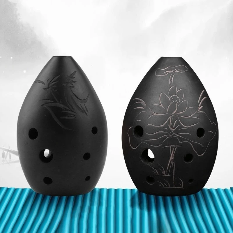 

Окарина C с 8 отверстиями, китайская традиционная гончарная флейта Xun для взрослых и начинающих, портативные мини-инструменты окарина для выдувания