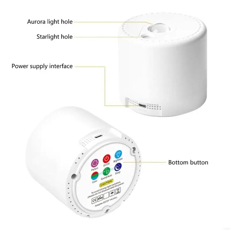 

Creative Round Night Light Projection Light Unique Bedroom Lighting