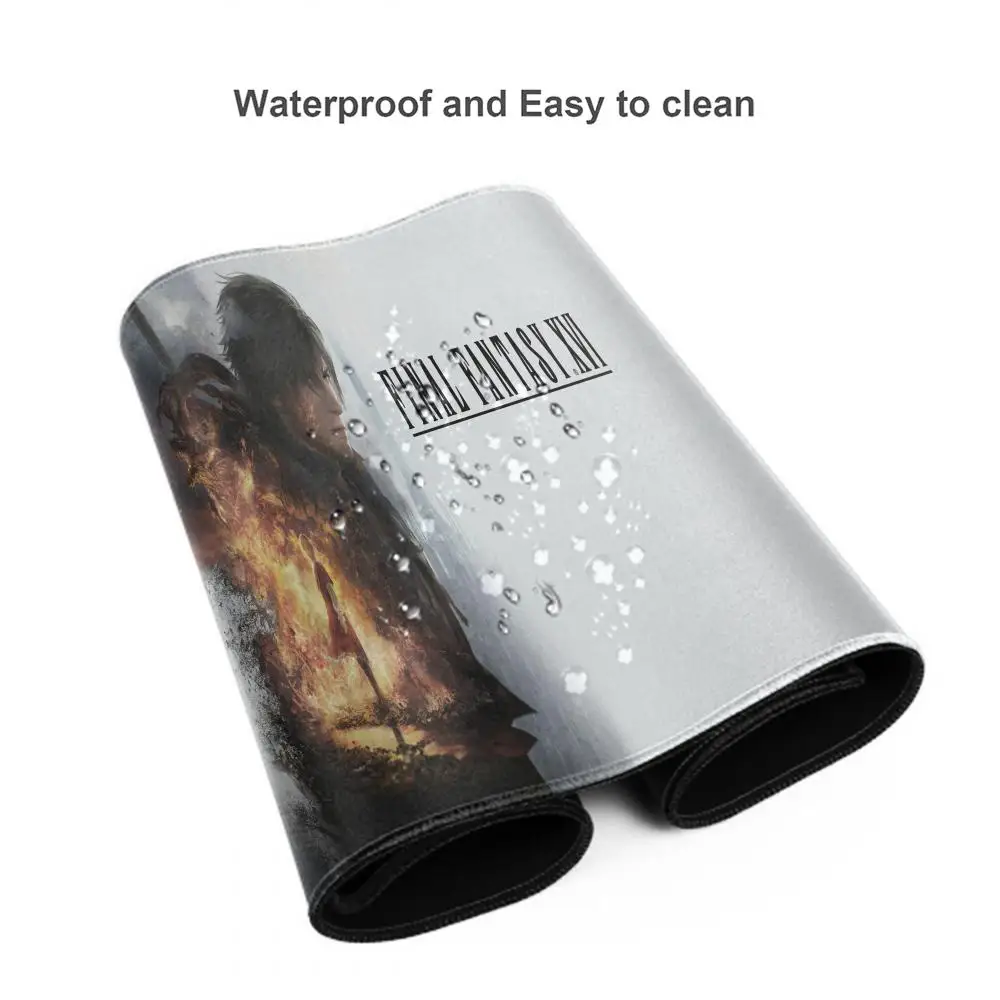 Final Fantasy duża podkładka pod klawiaturę ochraniacz na stół ergonomiczna podkładka pod mysz Xxl gumowe akcesoria dla graczy Laptop dywan biurowy Mausepad