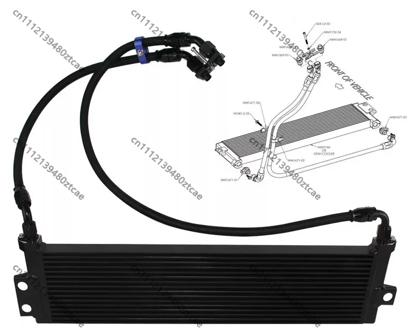 Automotive Modified Upgrade Oil Cooler Radiator, Engine Oil Cooling Heat Exchanger, Vehicle Aftermarket Modified Accessory