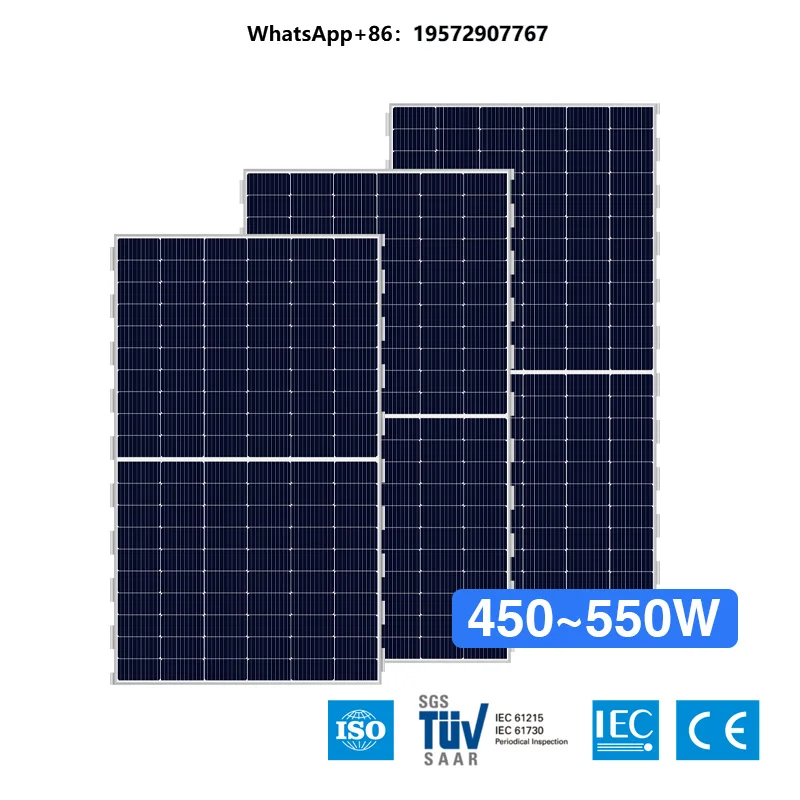 Factory Price High Efficiency 21.3% Foldable Monocrystalline Silicon Solar Panel 450W-550W 1500VDC Outdoor Application