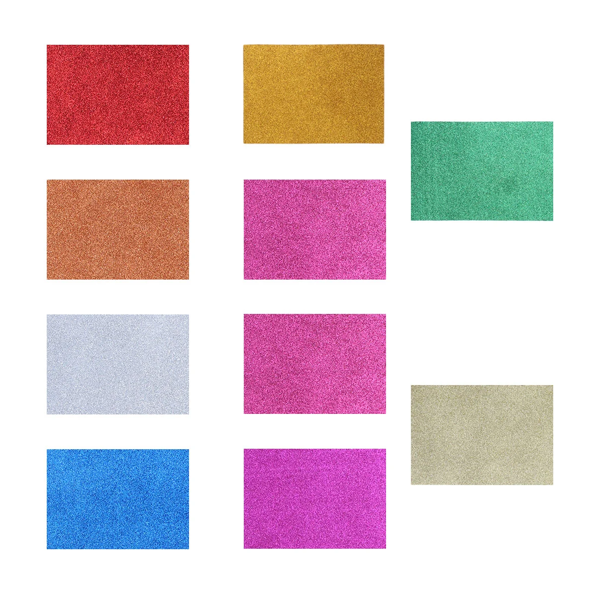 10 Sheets Scrapbooking Supplies Colored Paper Flash DIY Craft Materials Folding