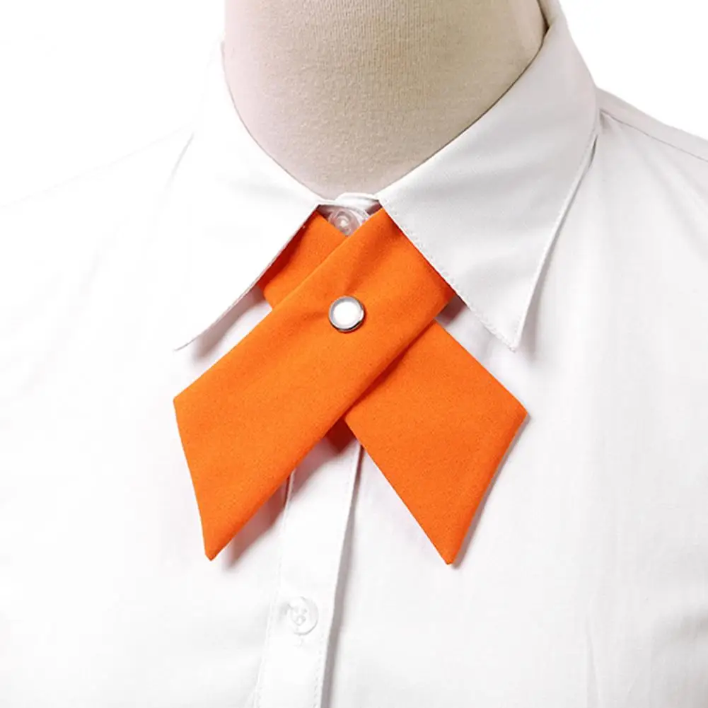 No-tie Bow Tie Elegant ผู้หญิงสีทึบเสื้อ Tie Easy BUCKLE ยึด Criss-CROSS Design สําหรับการสําเร็จการศึกษาทํางานสําหรับ A