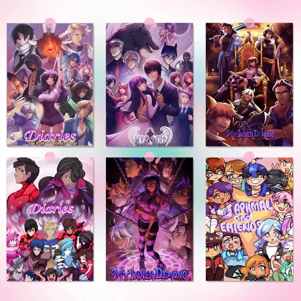 DIY pintura al óleo por números americano A-Aphmau decoración del hogar pared decoración de la sala de estar el mejor marco de regalo