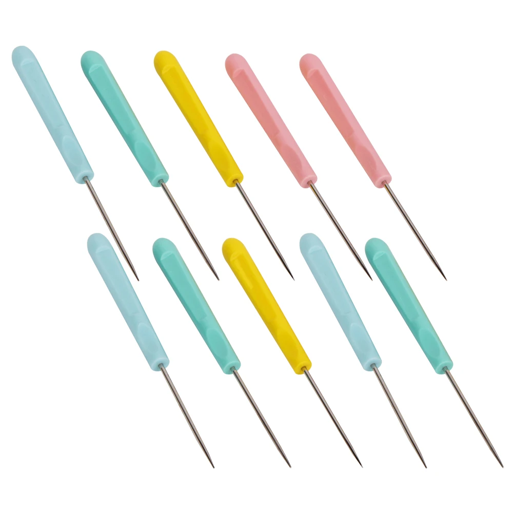 

20pcs Plastic Handle Awl Steel Pricker Repair Tool For Carpets Canvas Upholstery Coats Tents Diy Sewing Accessories Kit Sewing