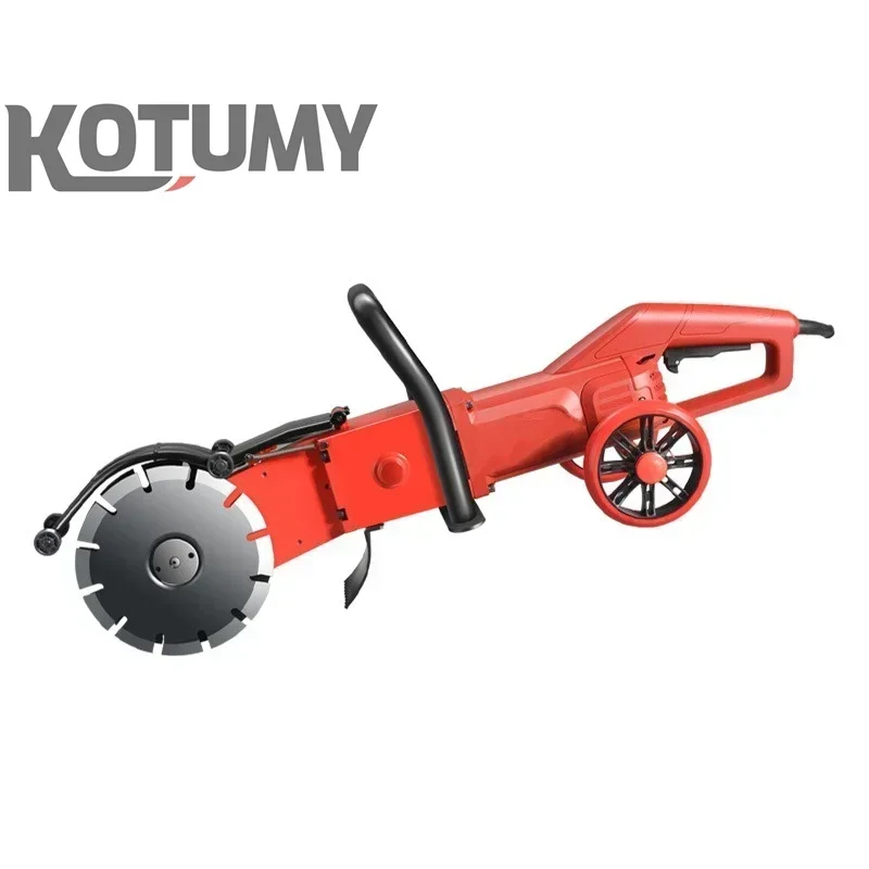 Nick 7200W Electric Wall Slotting Machine 220V Multifunctional Concrete Grooving Cutter Portable Wall Chaser for Construction Re
