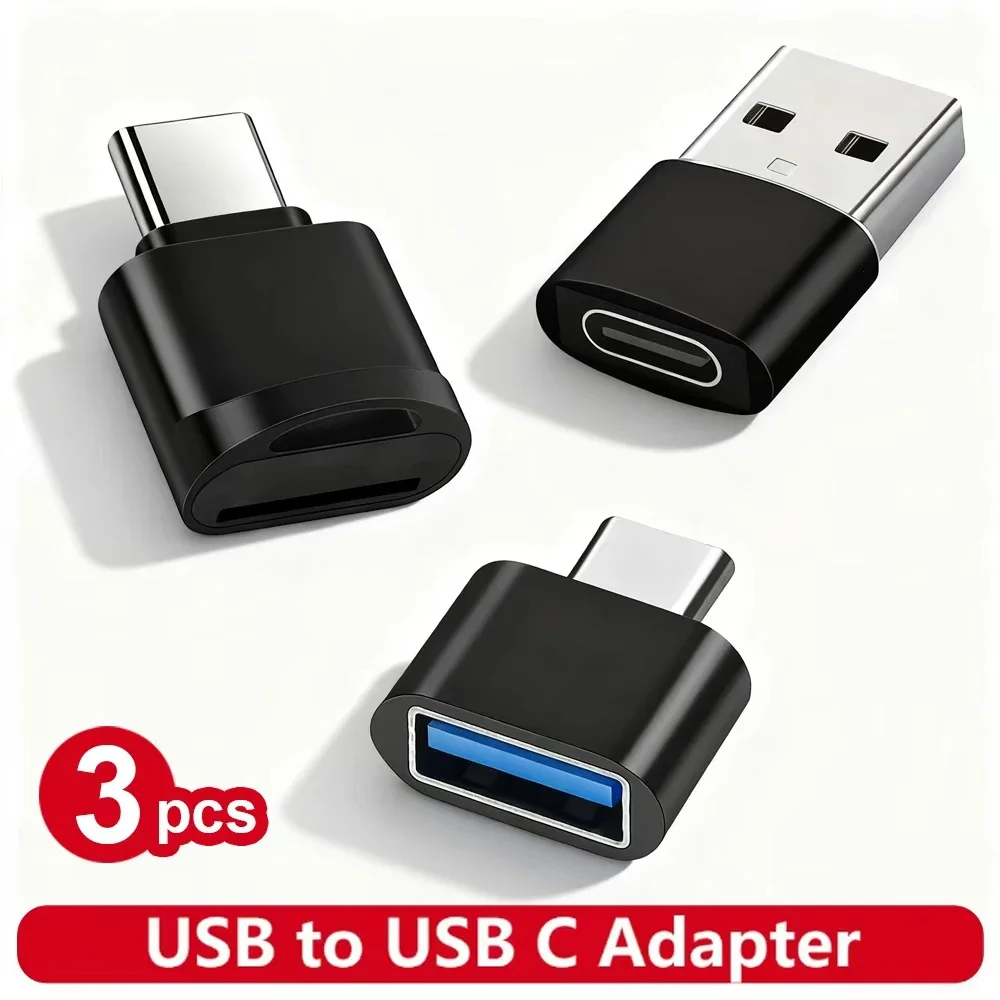 Mini Type-C to USB Adapter, Type-C USB to SD, Micro SD, TF Card Reader, Memory Card, suitable for Samsung, Huawei Type-C devices