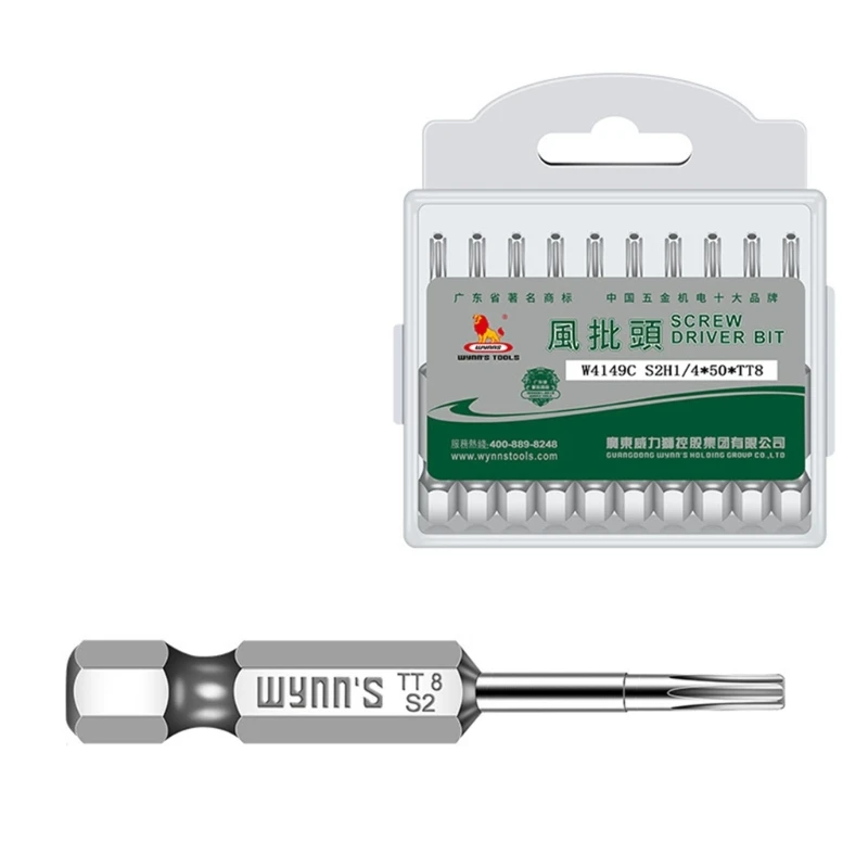 10Pack Torx Testa Cacciavite Bit Set Hex Shank Acciaio Cacciavite di Sicurezza Strumento A Prova di Manomissione Cacciavite Bit