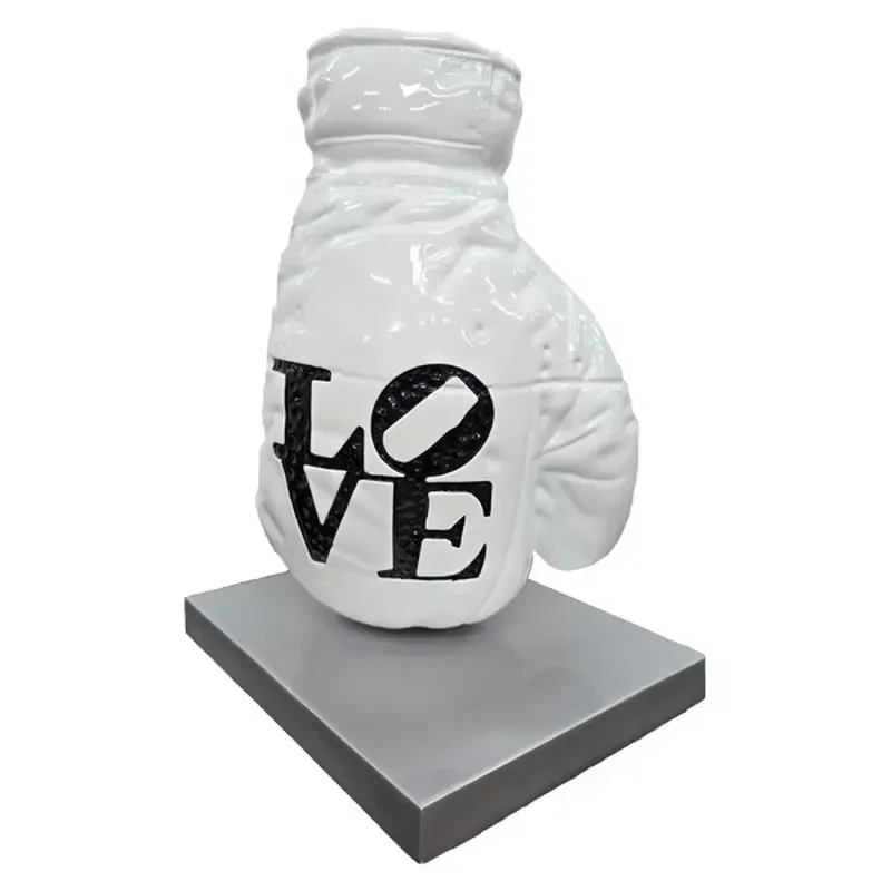 Hot-sale Indoor Decor Resin Art Statues Resin Love Glove Statue(Love Is Not a Fight) for Indoor Decoration