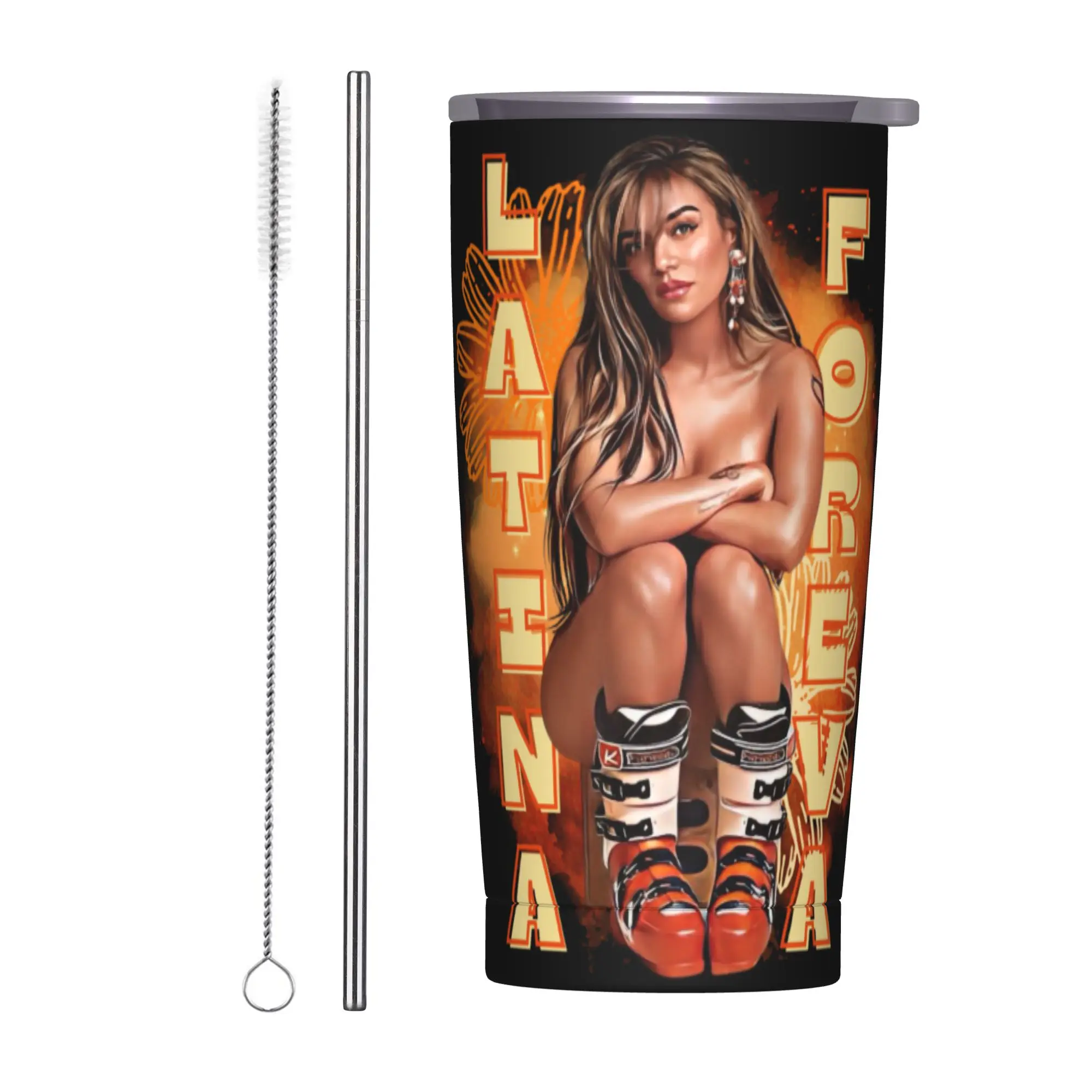 

Karol G Mermaid Reggae Ainger Karol G Tropicoqueta Vacuum Tumbler Insulated Double Wall Mug With Lid Straw Spill Proof Tags 20oz