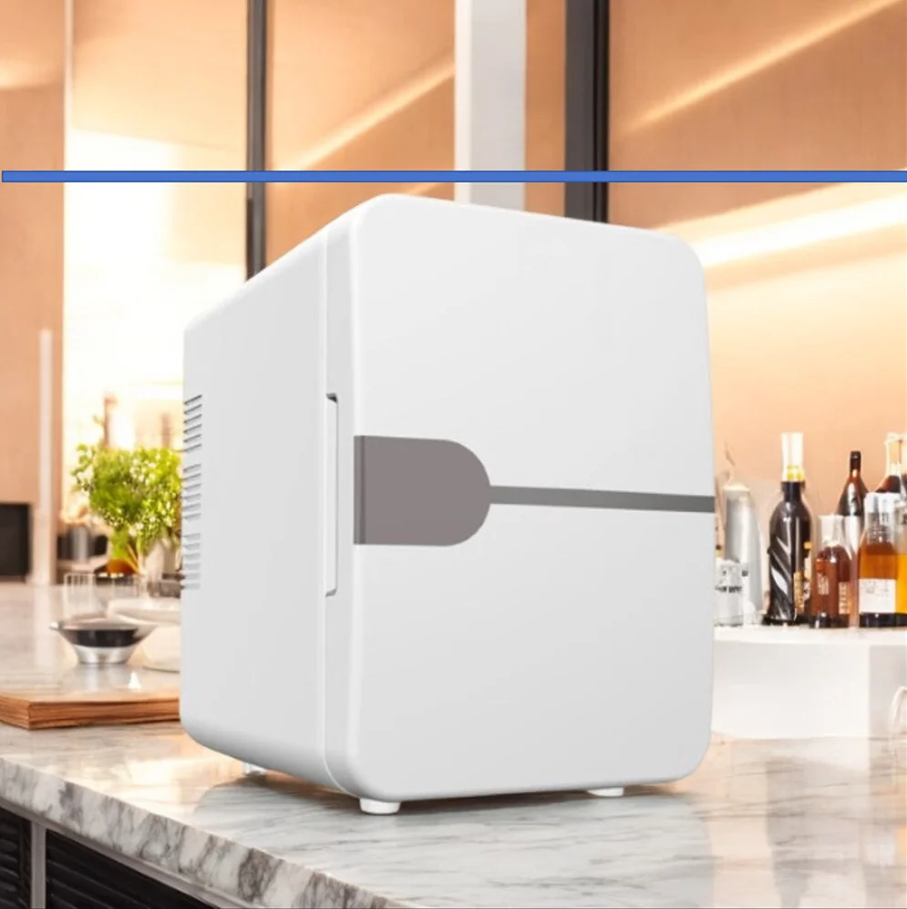 220V USB Dual Use Mini Refrigerator Portable Car Home Cooler Warmer Fridge For Drinks Skincare Breast Milk Storage