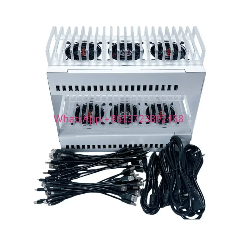 20/40/60 Ports Phone Farm USB Hub Box, Android Batch Synchronization Control Box for Unified Smartphone Management