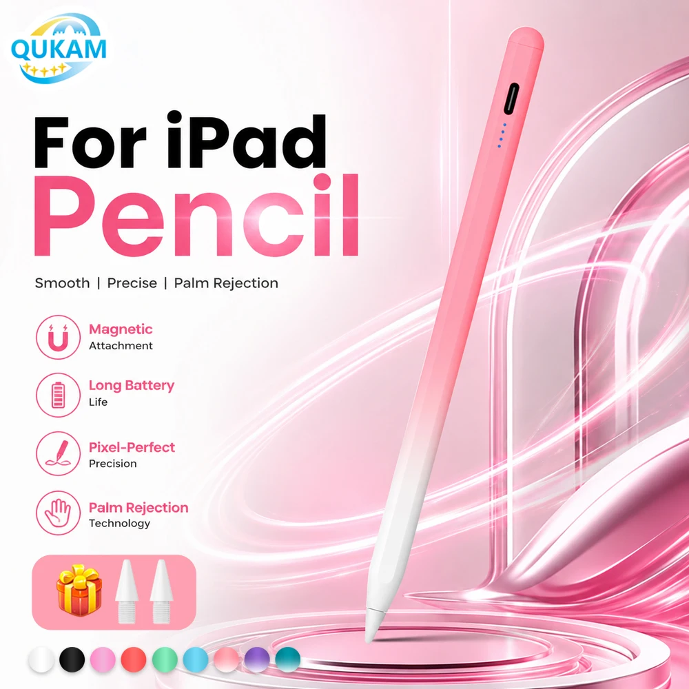2026 Magnetic Pen for iPad Pencil Replacement USB-C Fast Charging for iPad 10th/11th Gen Pro 11/12.9/13