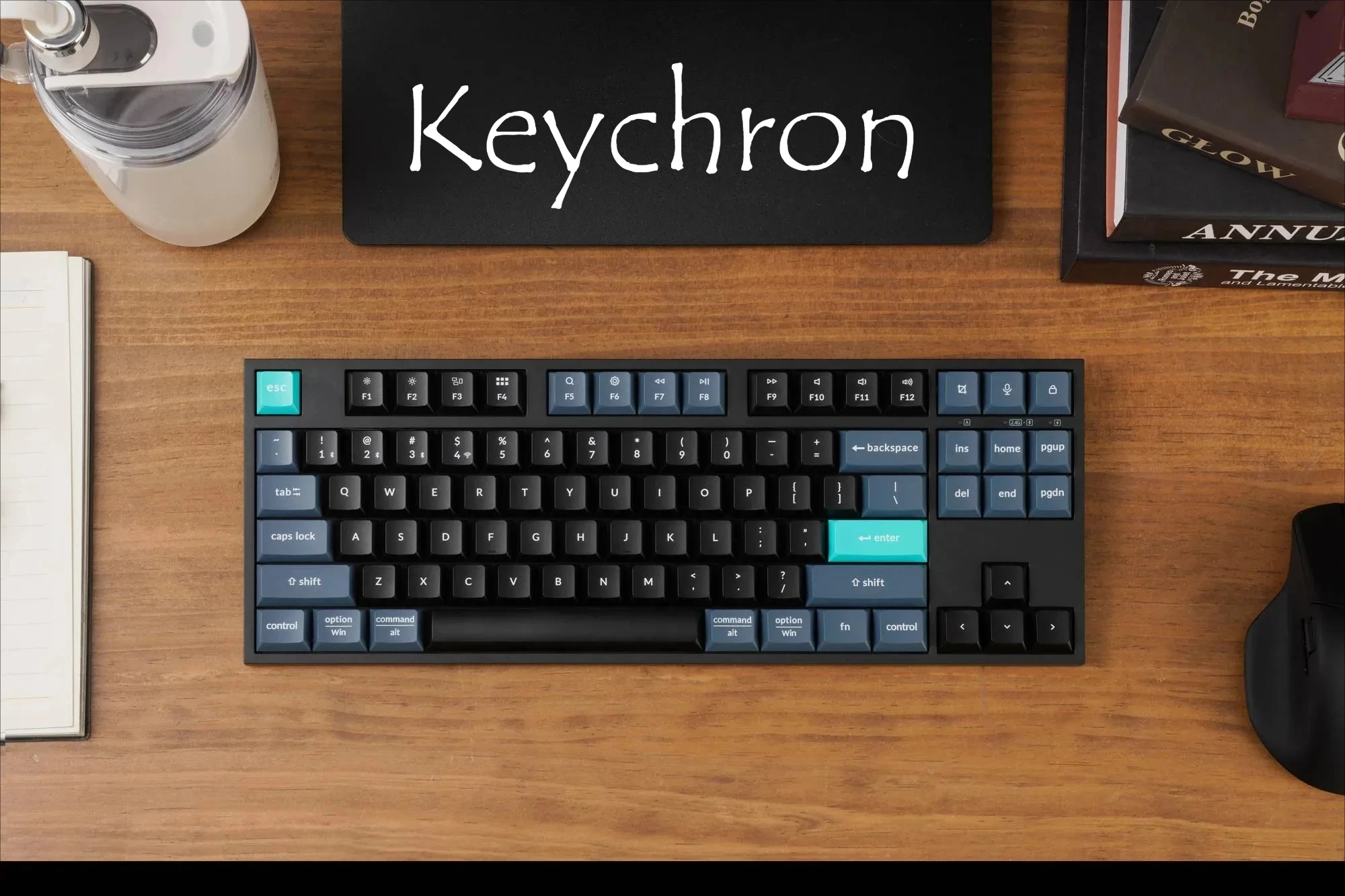 

Беспроводная клавиатура Keychron B33-K9 B36-K9 2.4G с ножничным механизмом переключения клавиш, раскладка 87/108 TKL, бесшумный набор текста