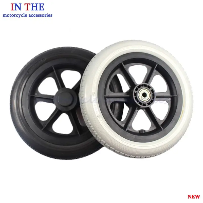 12 1/2x2 1/4 PU tires, non inflatable wheels, manual wheelchair rear wheels, 12 inch wheelchair wheels