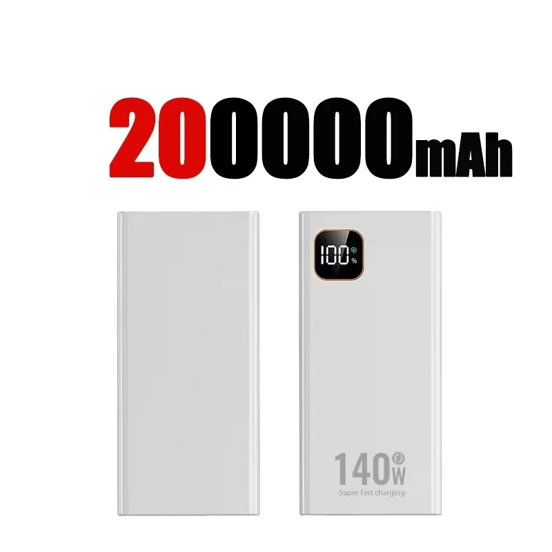 Ultra-Kapazitäts-Powerbank 2027 140W 500000mAh Superschnelles Laden CCC Tragbares Ladegerät für iPhone Samsung