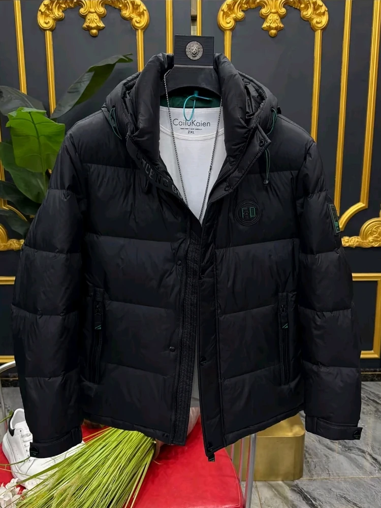 

High Quali Men's down Jaet Hooded Coat Cool Haome Autumn Winter New Arrival Stand Fit Youth Faion Antimicrobial