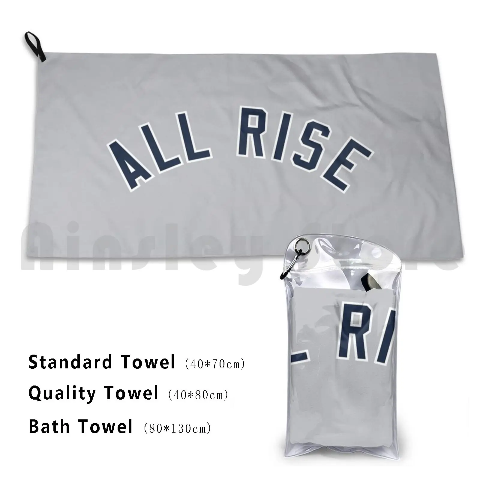 All Rise Jersey Script Custom Towel Bath Towel Giancarlo Stanton Giancarlo Stanton Mike Stanton New