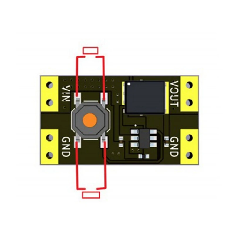 1Pcs XL-10AL Single Bond Button Bistable Mini One Key Switch Module 3.5-5.4V 300Na Load 10A Low Power