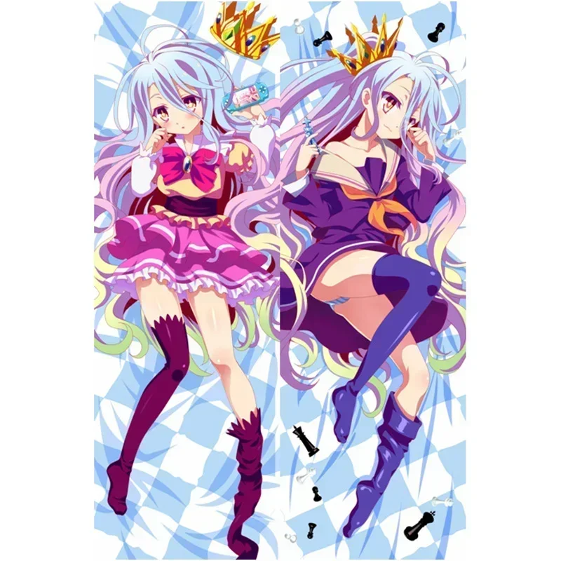 

Anime Characters Life-Sized Decor Pillowcase NO GAME NO LIFE Pillow Cover Double-sided Bedding Body Hugging Pillowcase Gifts