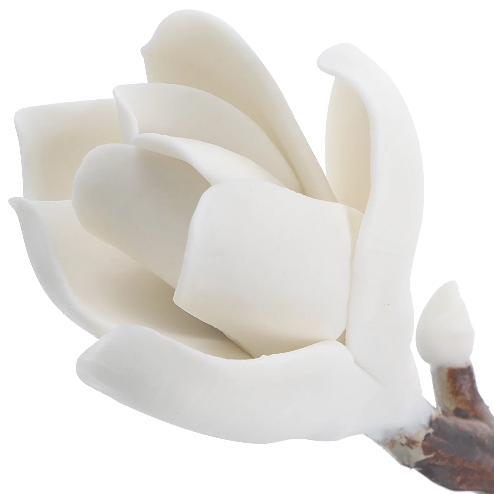 Ceramic Magnolia Plum Blossom Shape Brush Holder Decoration Pen for Desk Calligraphy Hairbrush Resin Rack Stand