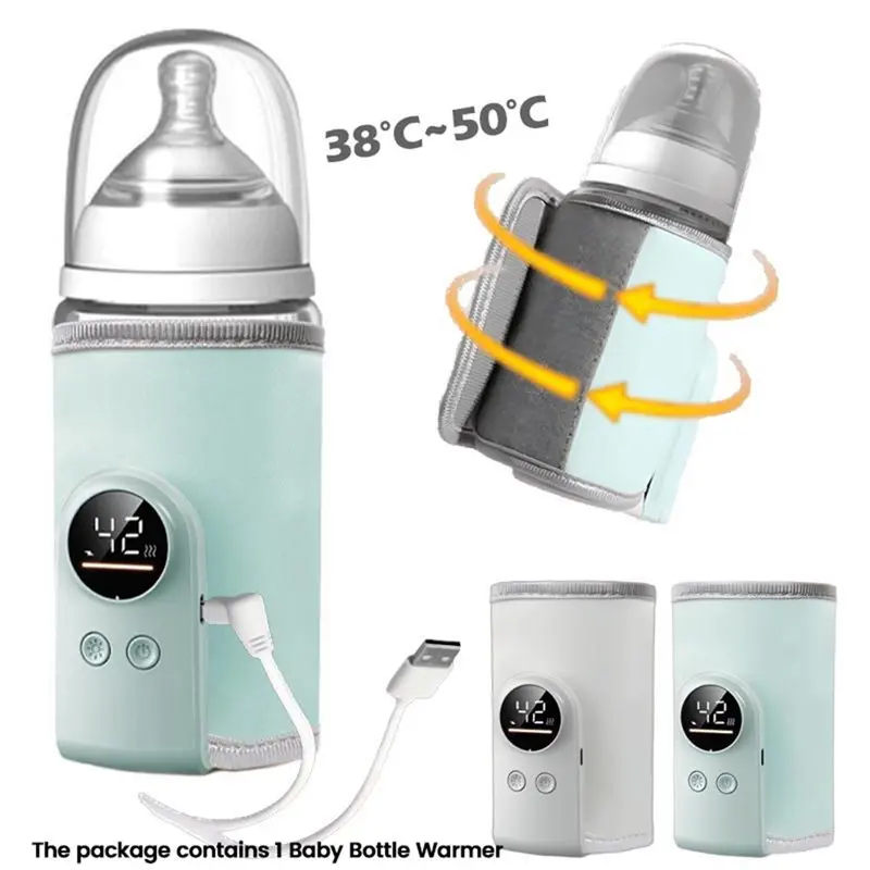 MACH-USB Baby Bottle Warmer Sleeve Multifunctional Smart Temperature Controlled Milk Heating Screen