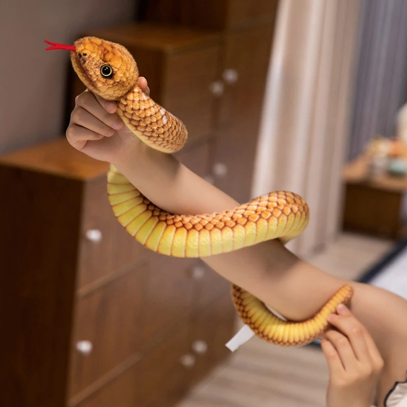 9 tipos de simulação cobra brinquedo de pelúcia realista anaconda falso cobra python modelo brincadeira boneca criativa decoração do quarto presente aniversário