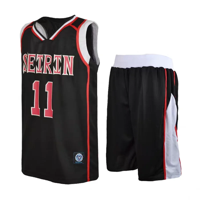 نمط جديد Kuroko لا سلة جيرسي مجموعة أنيمي زي كرة السلة ل Touou Rakuzan Kaijo Seirin Teiko Shintaro تأثيري حلي