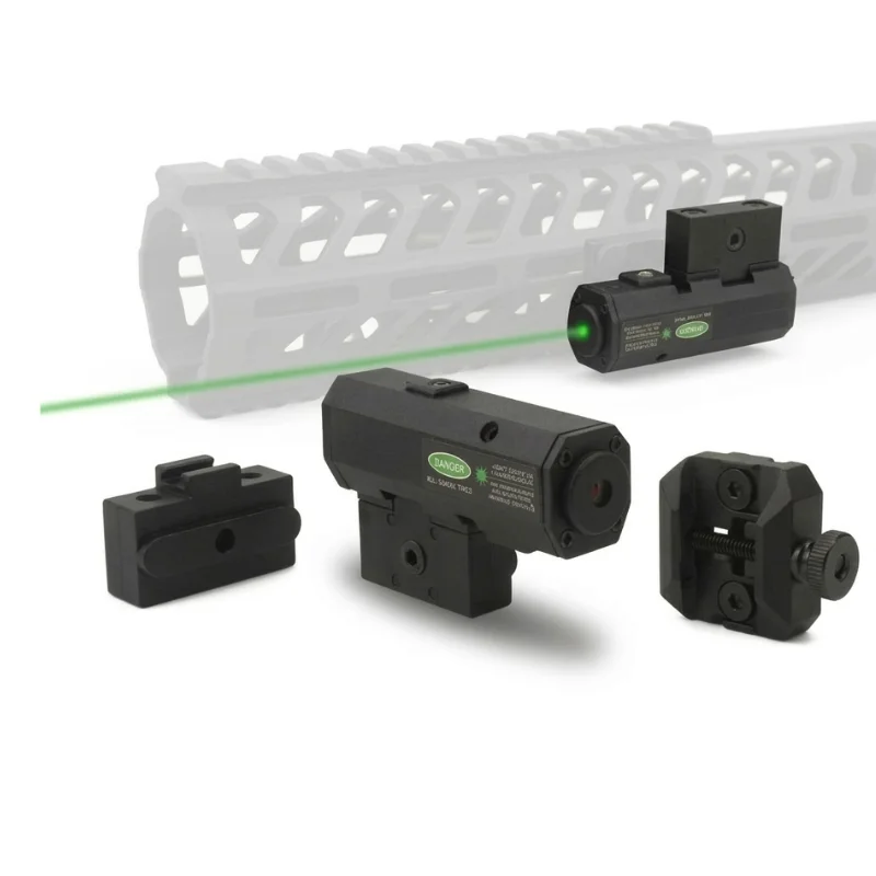 Laser Sight Compatible with 20mm Picatinny Rail and M-lok Rail Rechargeable Red/Green/Blue Laser Sight