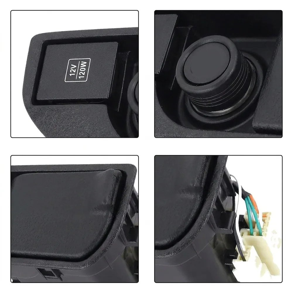 7411035010B0 USB Car Charger Kit for Toyota For 4Runner 2003-2009 Center Console Black ABS Direct Fit Verified