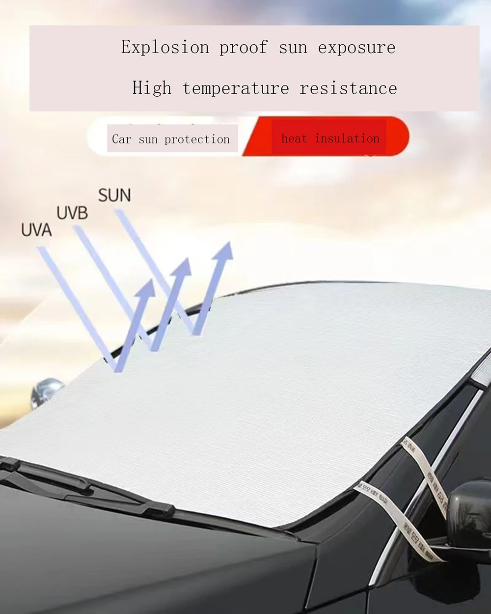 Thicken Car Sunshade Snow Cover Window Auto Windshield Snow Ice Frost Shield Sun Shade Folding Auto UV Protection Accessories