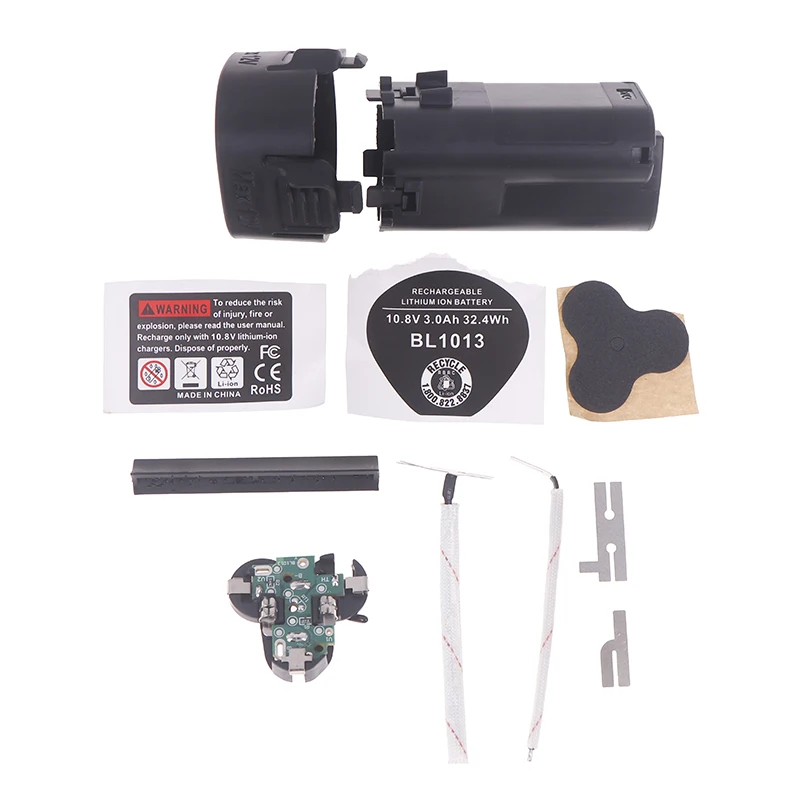 

BL1013 Electric Drill Battery Plastic Case PCB Box Circuit Board For 12V 10.8V Lithium Battery BL1014 194550-6 194551-4