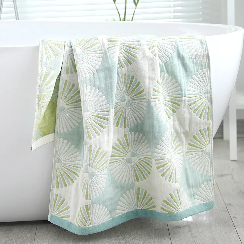 Gauze Bath Towel Female Household Pure Cotton Large Adult Quick-drying Cotton Male Couple Soft Absorbent Personality Cute Wrap