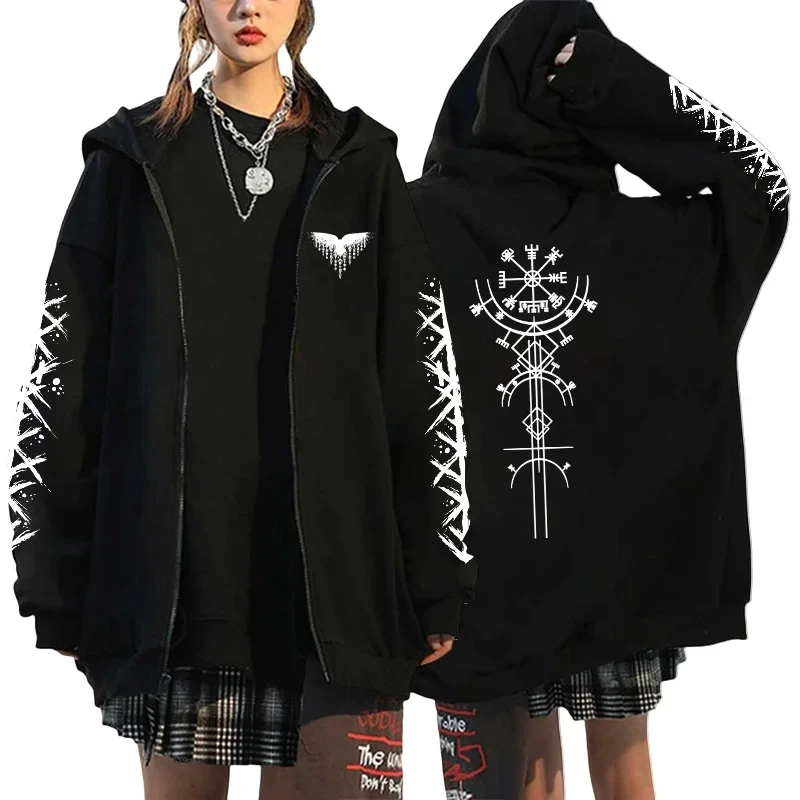 2025 neue Mode Zipper Hoodies Frauen Männer Übergroßen Warme Harajuku Langarm Fleece Sweatshirts Herbst Winter Frauen Kleidung – Detail 4