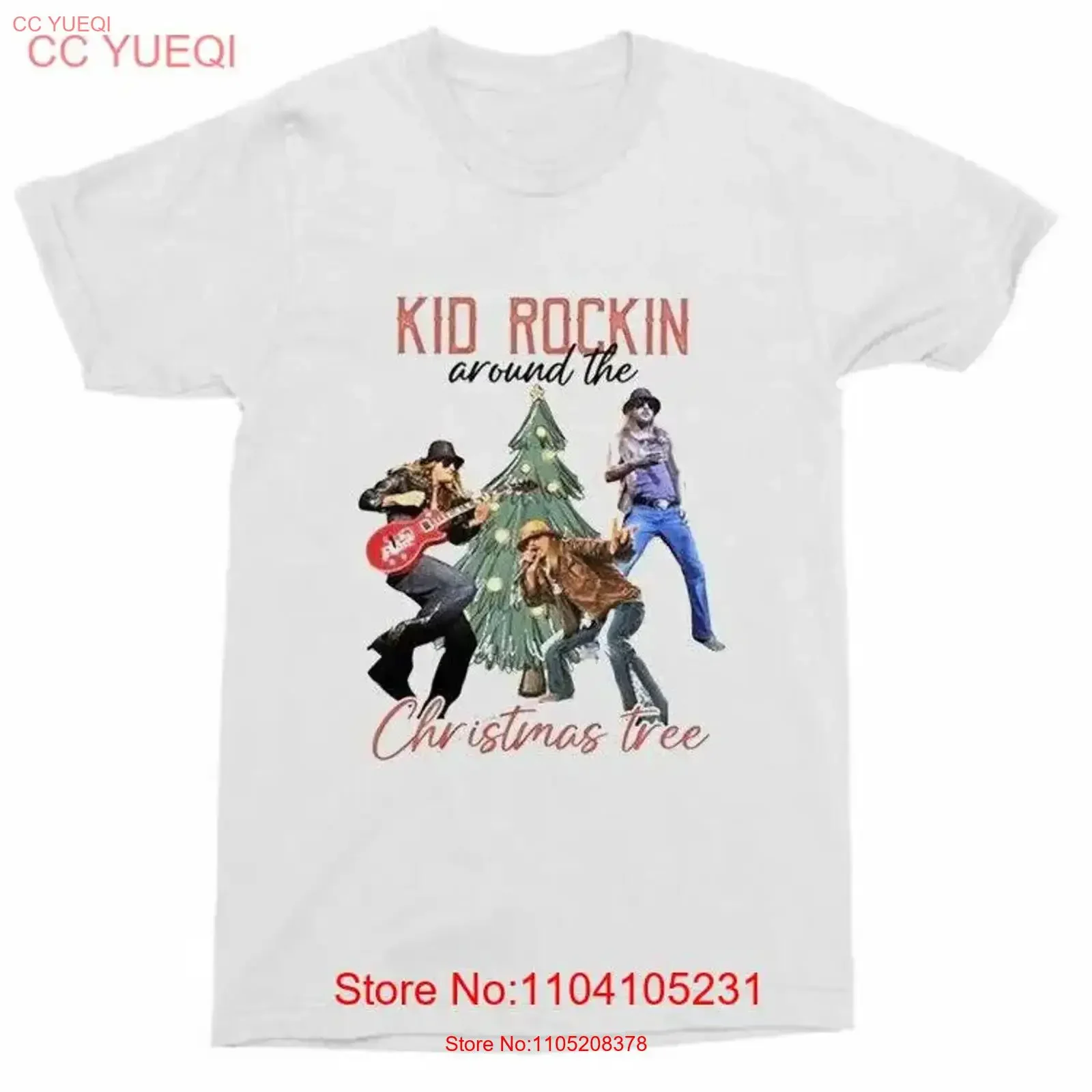 

Новая детская рок-рождественская елка для фанатов S 5XL футболка B06_75 винтажная стираная слегка модная уличная одежда растянутая удобная