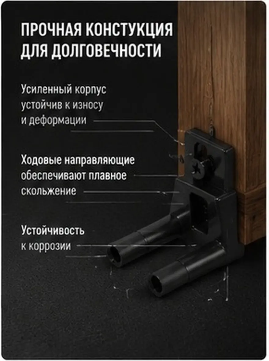 Wall Mounted Adjustable Sliding Barn Door Bottom Guide Hardware Stable Smooth Operation Floor Guide for Barn Doors Sliding