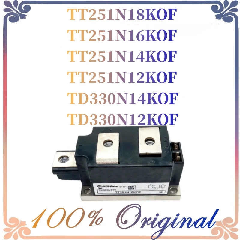 

1pcs/lot Original New TT251N18KOF TT251N16KOF TT251N14KOF TT251N12KOF TD330N14KOF TD330N12KOF MODULE in stock