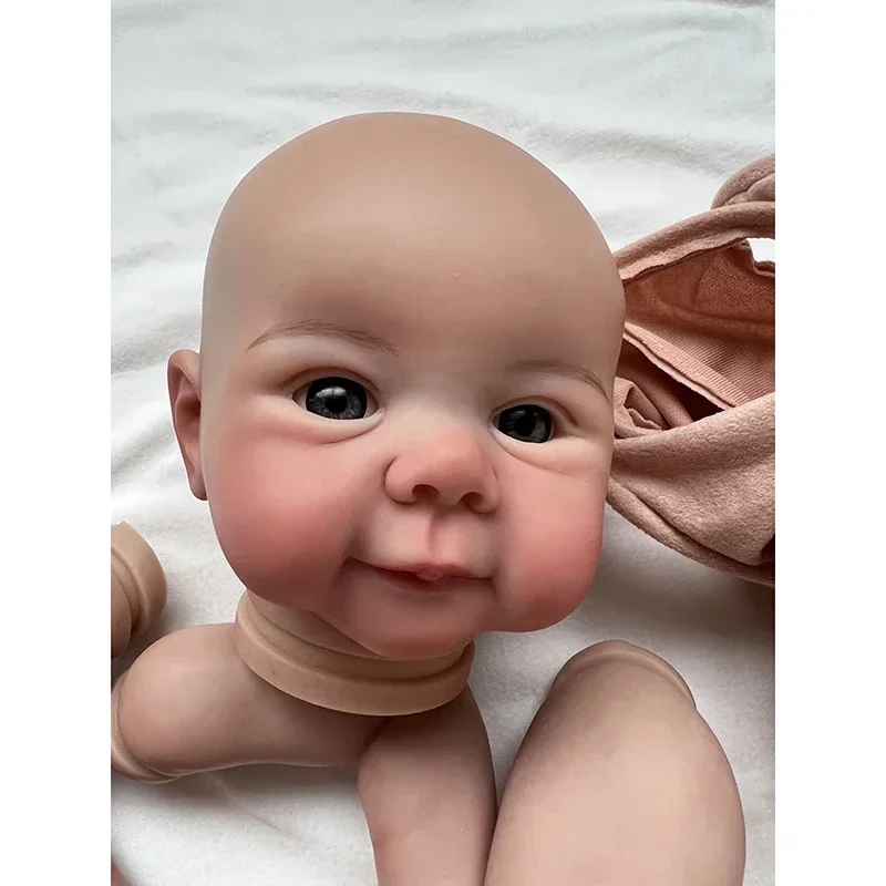 19inch Already Painted Kit Juliette Reborn Doll Parts Cute Baby 3D Painted with Visible Veins Cloth Body Included