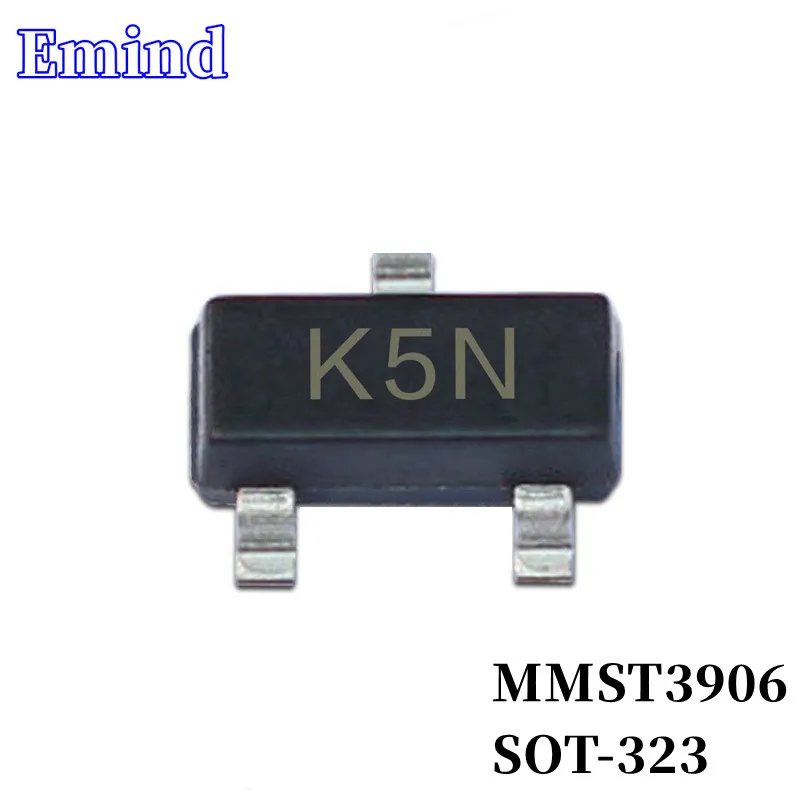 500/1000/2000/3000Pcs MMST3906 SMD Transistor SOT-323 Footprint K5N Silkscreen PNP 40V/200mA Bipolar Amplifier Transistor