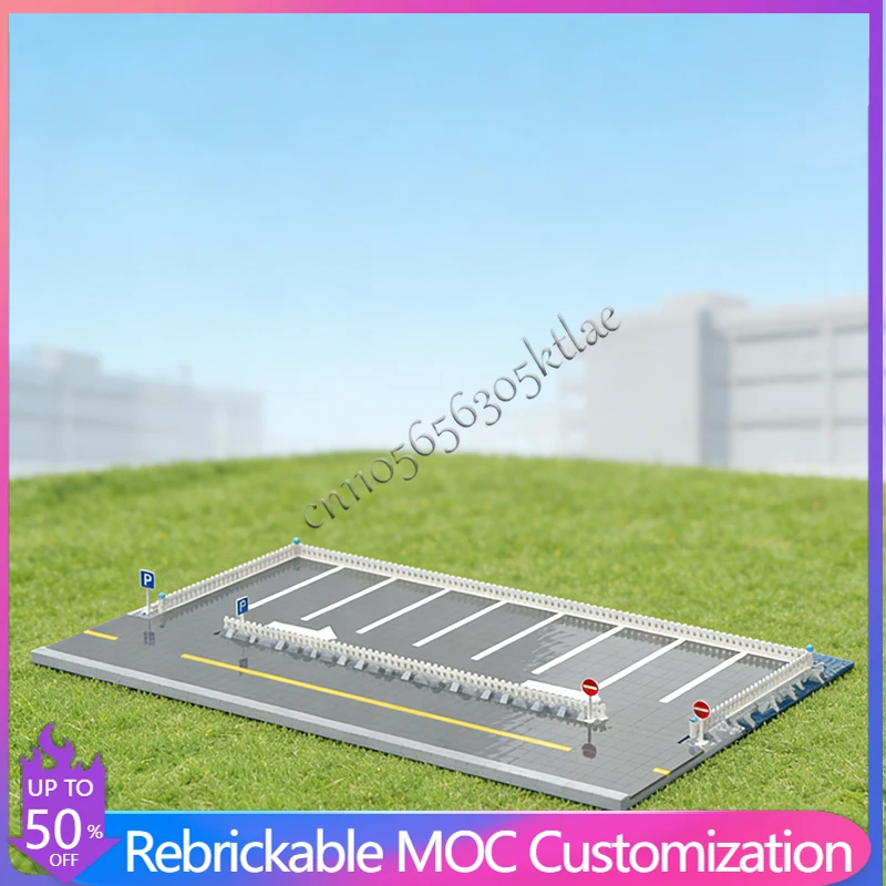 1424 Pezzi Parcheggio Champions House Street MOC, Blocchi Modulari Personalizzabili, Mattoncini Tecnologici Popolari, Giocattolo Fai-da-Te, Regalo di Compleanno