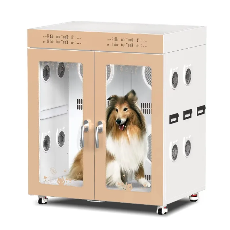 

Large Automatic Home Pet Dryer Cabinet Plastic Dryer Box for Big Cats and Dogs Spaceship Style Hair Grooming Dryer