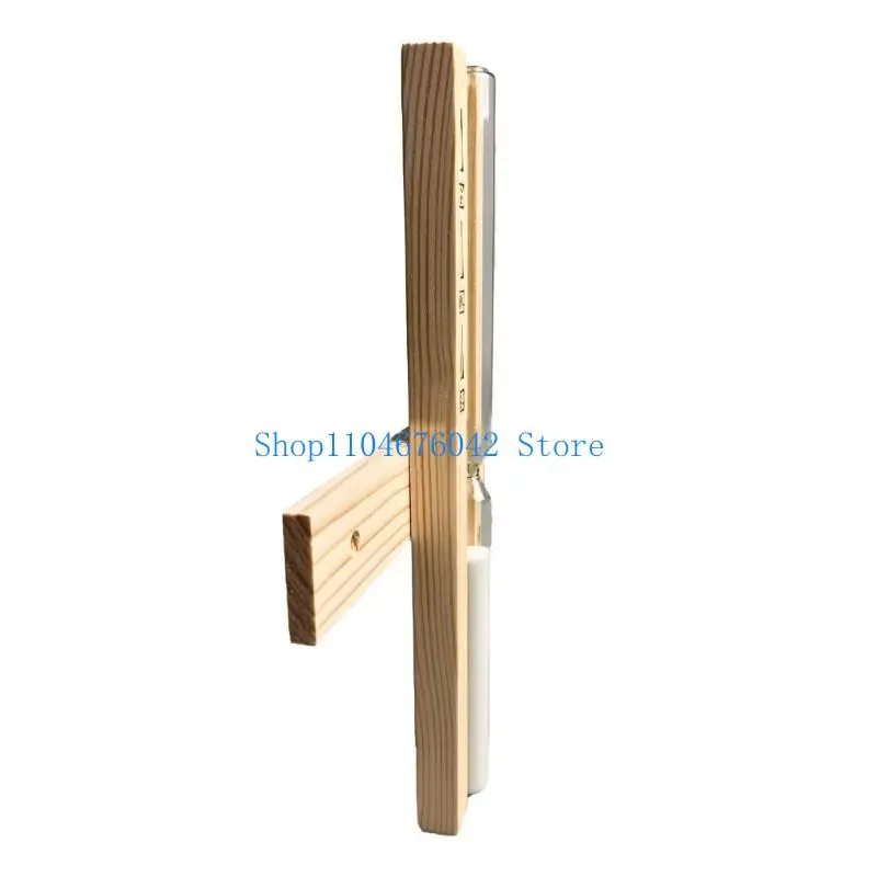 652F Elegant Wooden Bathroom Timekeeper Modern Wood Shower Clock Precise Timekeeping Device Lightweight for Bathing Control