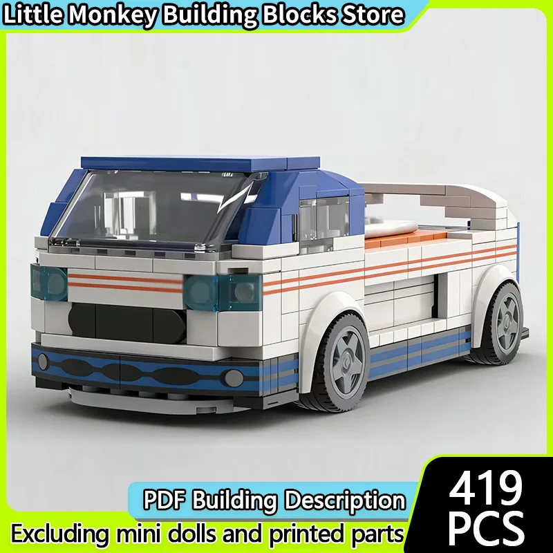 

Popular Movie Model MOC Building Bricks Classic Movie Vehicle Modular Technology Children Holiday Gifts Assemble Toys Suit