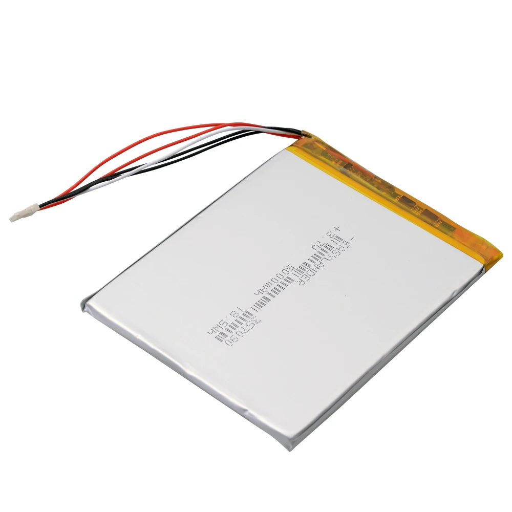 5-wire  357090 3.7V 5000mAh Rechargeable Lithium Polymer Lipo Li-ion Battery For Tablet PC E-book Medical Equipment