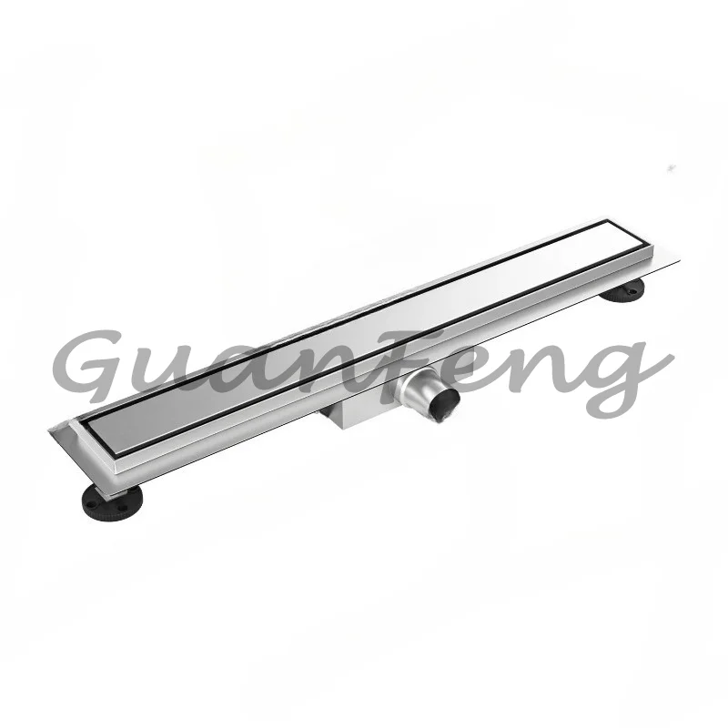 304 Stainless Steel Floor Drain Invisible Inlay Linear Design, Modern Dedicated