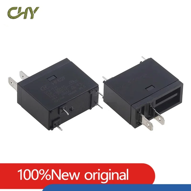 2Pcs HF62F‑012‑1H JQX-62F-024-1H  Power Relay DC12V DC24V 16A 250VAC 1NO 4Pin PCB Relay for Home Appliance Control
