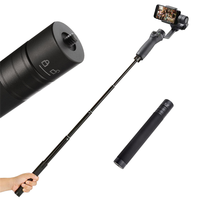 A41Z-Aluminum Extension Rod Selfie Stick For Dji Om 5 Osmo Mobile 5 4 3 Gimbal Camera For Zhiyun Smooth Phone Accessories