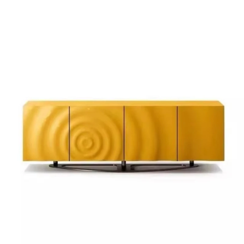 Exquisite design, color, stainless steel leg living room side cabinet